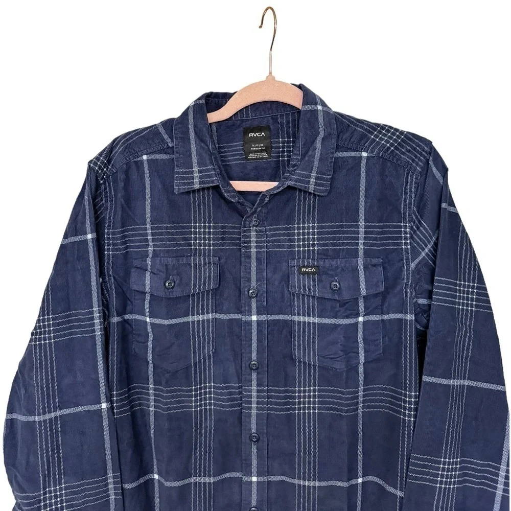 RVCA Corduroy Button Up Shirt size Small